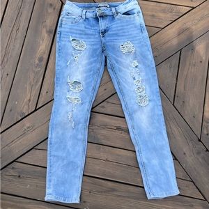 Distressed Straight Leg jeans